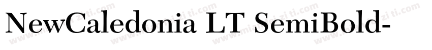 NewCaledonia LT SemiBold字体转换